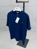 LCST Nakış Kol Detaylı Bisiklet Yaka Tshirt - Lacivert