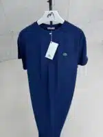 LCST Nakış Kol Detaylı Bisiklet Yaka Tshirt - Lacivert - Görsel 3