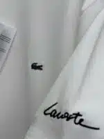 LCST Nakış Kol Detaylı Bisiklet Yaka Tshirt - Beyaz - Görsel 4