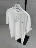 LCST Nakış Kol Detaylı Bisiklet Yaka Tshirt - Beyaz