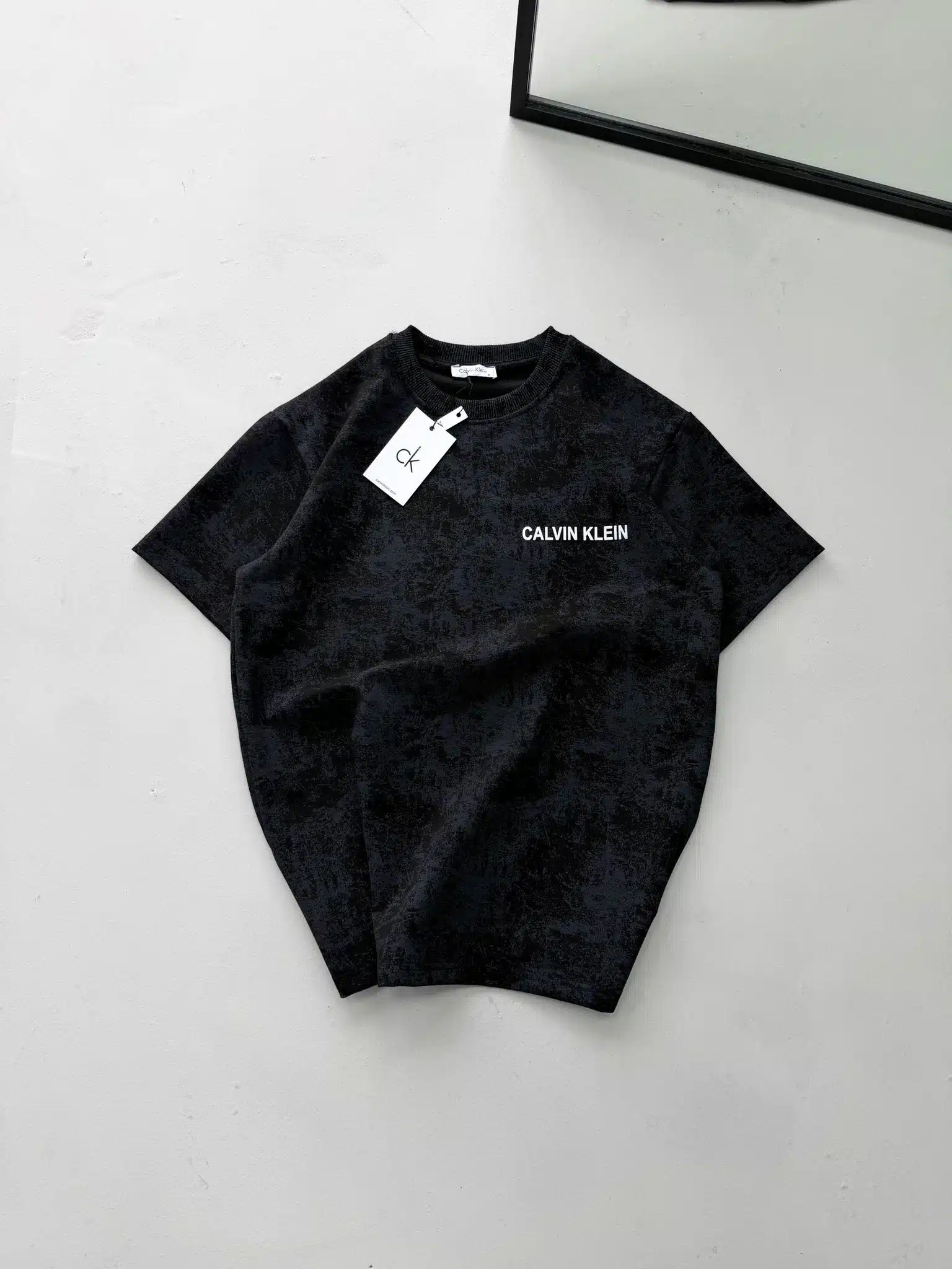 WhatsApp Image 2026-03-24 at 15.02.37 (2) CK Sırt Baskılı Yıkamalı Tshirt -Siyah - Görsel 1