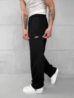 ST Premium Nakış Detaylı Stoper Paça Baggy Eşofman – Siyah - Görsel 3