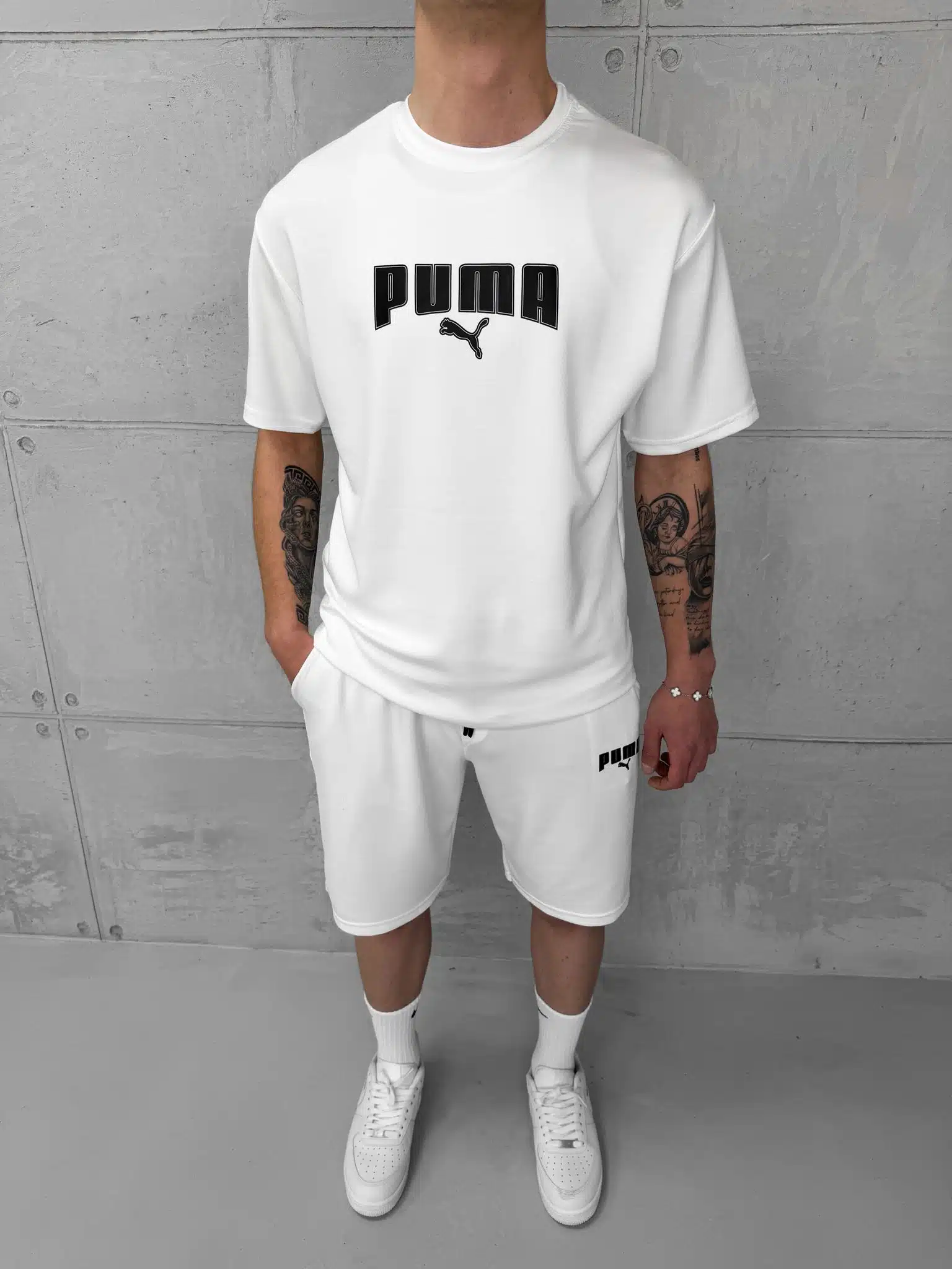 WhatsApp Image 2026-03-27 at 16.32.59 PM Şort Takımı -Beyaz - Görsel 1