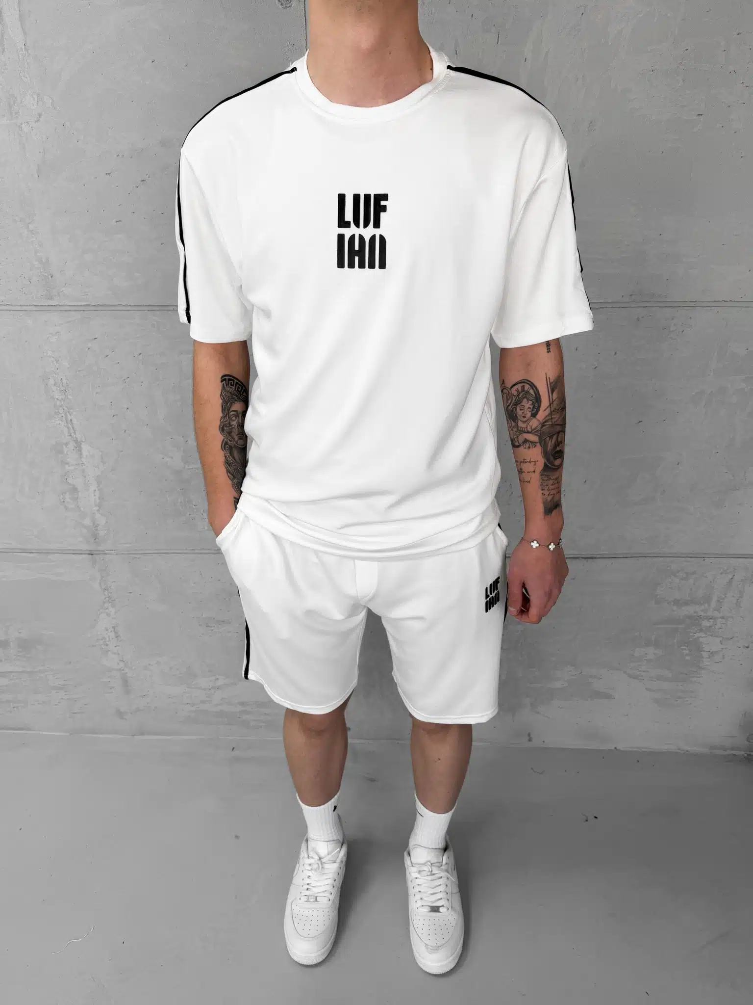 WhatsApp Image 2026-03-27 at 16.36.13 LFN Şort Takımı -Beyaz - Görsel 1