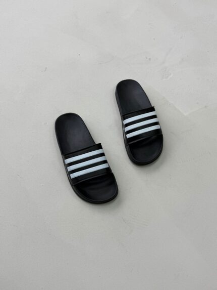 AD 3 Şeritli Luxury Terlik - Siyah