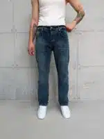 Premium İmzalı Seri Regular Fit Pantolon - Yeşil Tint Kimyasal Bıyık 1001 - Görsel 3