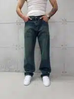 Premium İmzalı Seri Baggy Pantolon - Yeşil Tint Kar Kimyasal Bıyık 2005 - Görsel 3