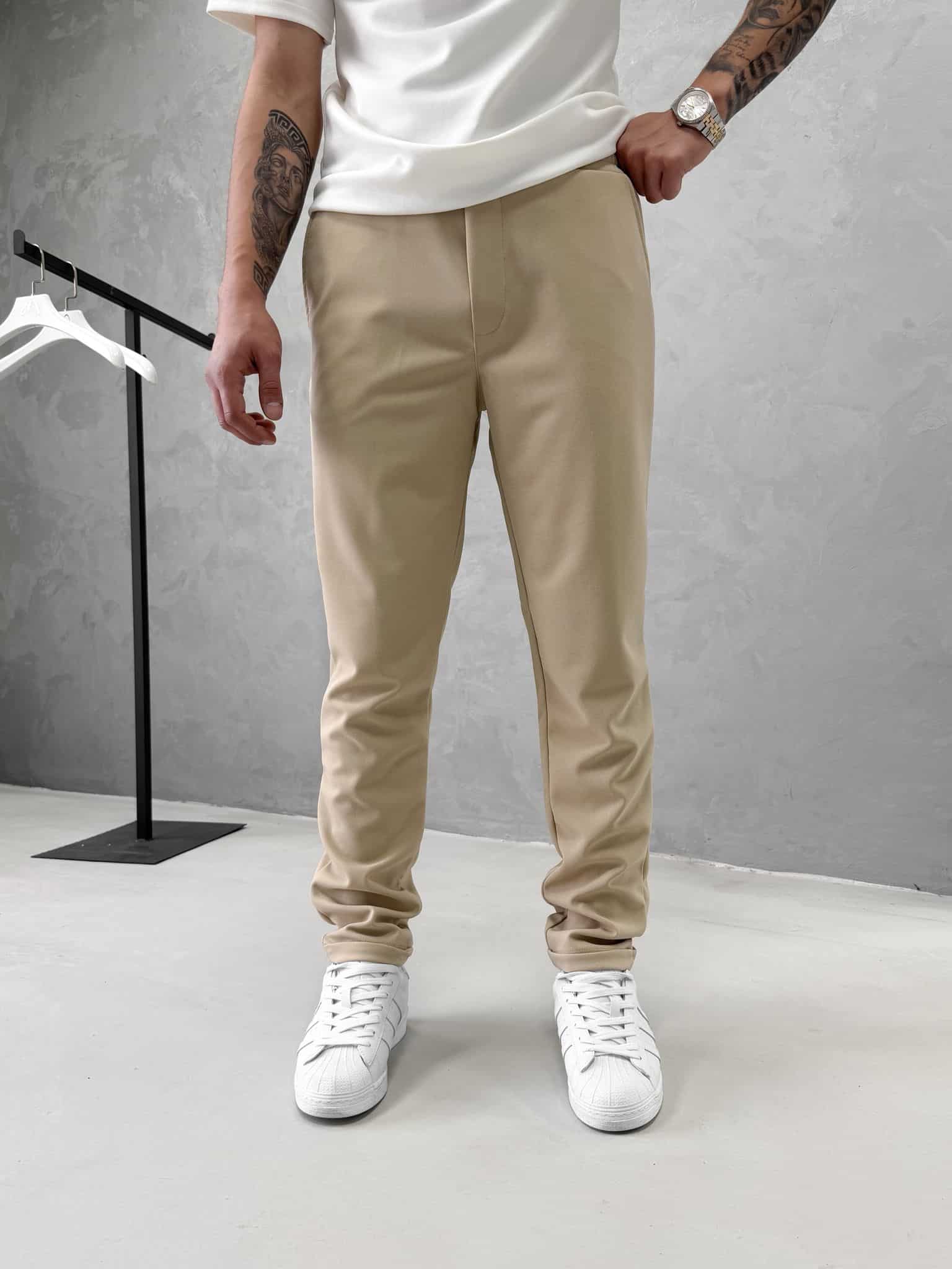 WhatsApp Image 2026-04-30 at 13.32.23rty Fit Rahat Pamuklu Yumuşak Kumaş Jogger Pantolon - Krem - Görsel 1