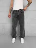 Premium İmzalı Seri Baggy Jean - Taşlamalı Füme 2013 - Görsel 3