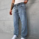 Premıum İmzalı Seri Baggy Jean - Kimysal Yıkama Buz Mavi 2014