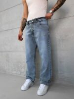 Premıum İmzalı Seri Baggy Jean - Kimysal Yıkama Buz Mavi 2014