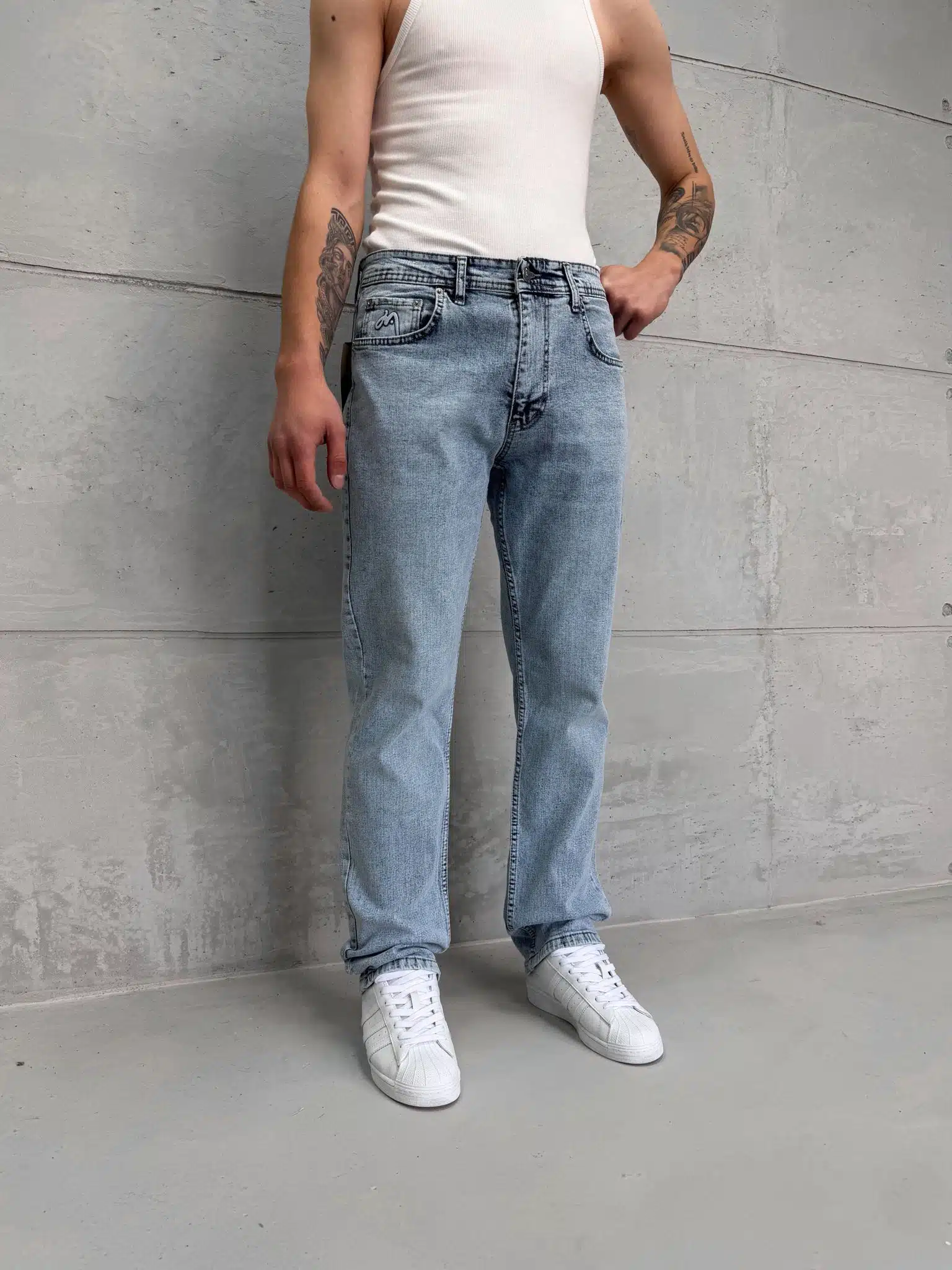 WhatsApp Image 2026-05-05 at 13.20.40U Premium İmzalı Seri Regular Fit Pantolon - Buz Mavi 1005 - Görsel 1
