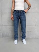 Premium İmzalı Seri Regular Fit Pantolon - Lacivert Kimyasal Taşlamalı 1012 - Görsel 2