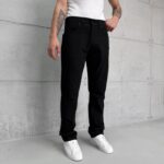Premium İmzalı Seri Regular Fit Pantolon - Siyah 1008