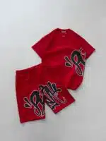 SYNA Baskılı Şort Takım - Kırmızı