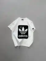 AD Göğüs Baskılı T-shirt - Beyaz & Siyah - Görsel 2