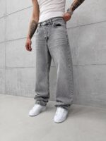 Premium İmzalı Seri Baggy Pantolon - Açık Gri Kar Kimyasal Bıyık 2016
