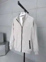 ST Nakış Detaylı Dik Yaka Nova Kumaş  Mevsimlik Ceket - KREM - Görsel 2