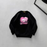 CRTS Heartline Baskılı Sweatshirt – Siyah