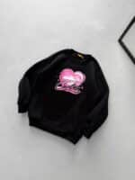 CRTS Heartline Baskılı Sweatshirt – Siyah - Görsel 2