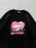 CRTS Heartline Baskılı Sweatshirt – Siyah - Görsel 3