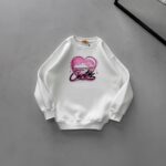 CRTS Heartline Baskılı Sweatshirt – Beyaz