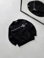 CK Göğüs Baskılı Sweatshirt – Siyah - Görsel 2