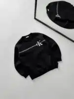 CK Göğüs Baskılı Sweatshirt – Siyah - Görsel 2