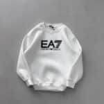 EA7 Göğüs Baskılı Sweatshirt – BEYAZ