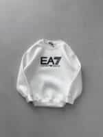 EA7 Göğüs Baskılı Sweatshirt – BEYAZ