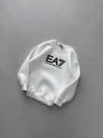EA7 Göğüs Baskılı Sweatshirt – BEYAZ - Görsel 2