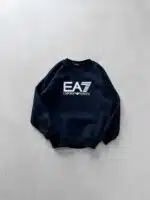 EA7 Göğüs Baskılı Sweatshirt – Lacivert