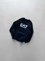 EA7 Göğüs Baskılı Sweatshirt – Lacivert - Görsel 2