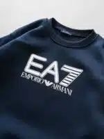 EA7 Göğüs Baskılı Sweatshirt – Lacivert - Görsel 3