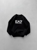 EA7 Göğüs Baskılı Sweatshirt – SİYAH