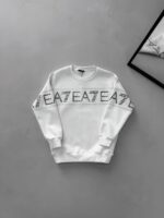 EA7 Göğüs & Kol Baskılı Sweatshirt – BEYAZ
