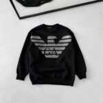 EA7 Göğüs Baskılı Reflektörlü Sweatshirt – SİYAH