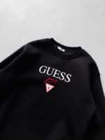 GS Göğüs Baskılı Sweatshirt – SİYAH - Görsel 3