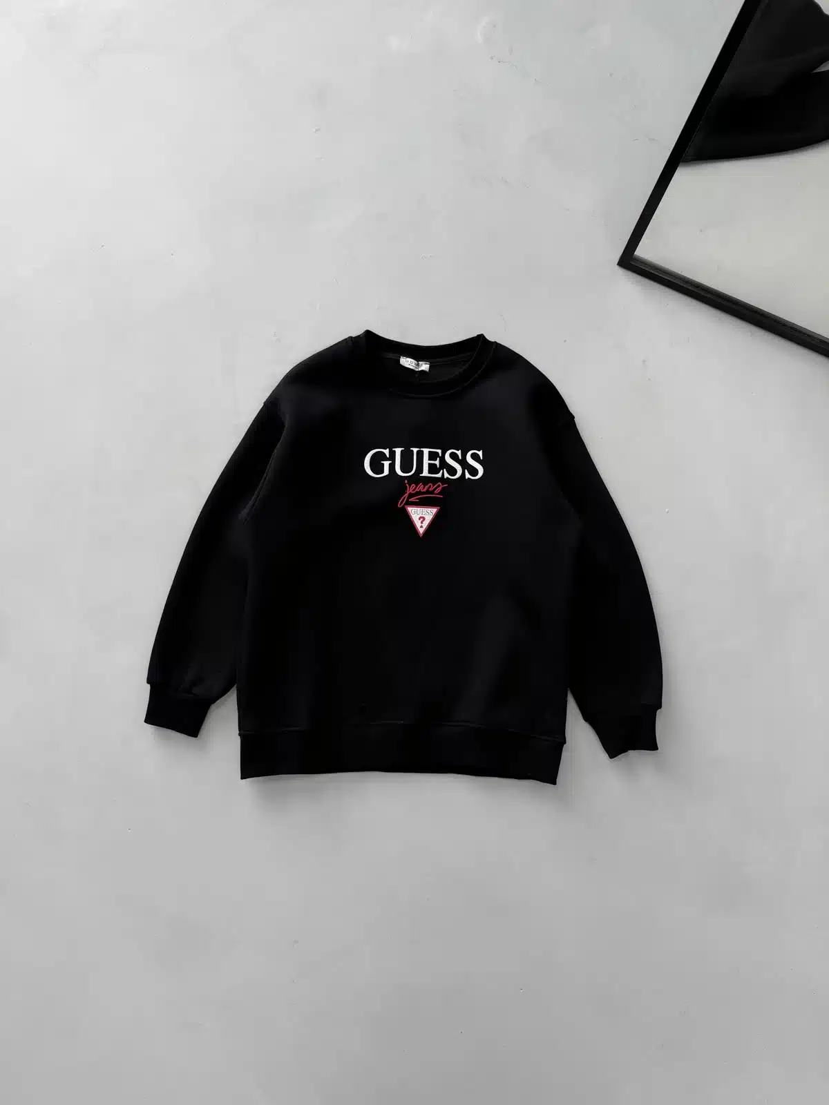 WhatsApp Image 2026-08-24 at 14.47.54 GS Göğüs Baskılı Sweatshirt – SİYAH - Görsel 1