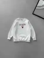 GS Göğüs Baskılı Sweatshirt – BEYAZ