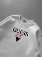GS Göğüs Baskılı Sweatshirt – BEYAZ - Görsel 3