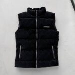 MN Kendinden Desenli Arma Detaylı Yelek - SİYAH