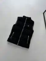 CK Kendinden Desenli Arma Detaylı Yelek - SİYAH - Görsel 2