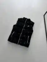 BRB Kendinden Desenli Arma Detaylı Yelek - SİYAH - Görsel 3