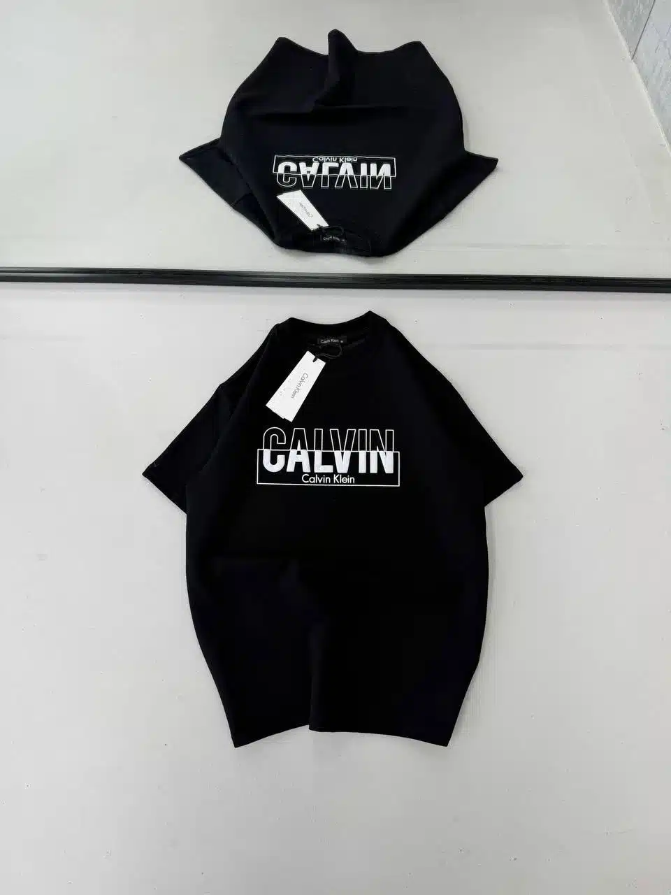 WhatsApp Image 2026-08-25 at 16.45.36 (4) CK Göğüs Baskılı Oversize Tshirt -Siyah - Görsel 1