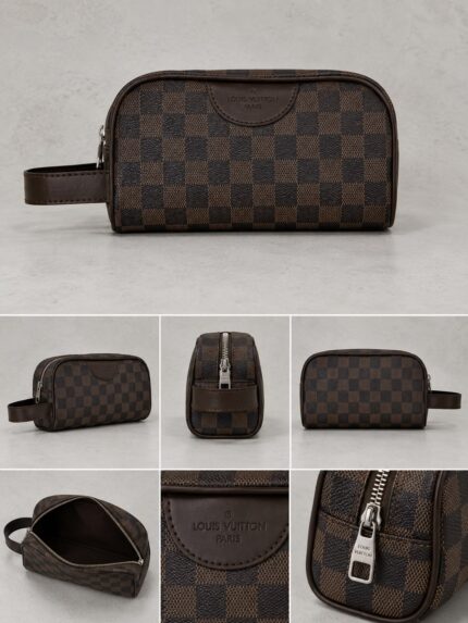 LV Kendinden Desenli Premium El Çantası- Kahverengi