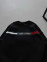 TM Göğüs Baskılı 3 İplik Oversize Sweatshirt – Siyah - Görsel 3