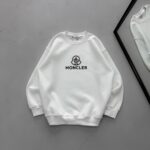 MN Göğüs Baskılı 3 İplik Oversize Sweatshirt – Beyaz
