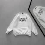 E/A Göğüs Baskılı 3 İplik Oversize Sweatshirt – Beyaz