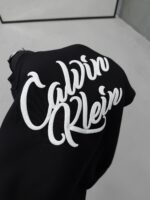 CK Göğüs Baskılı 3 İplik Oversize Sweatshirt – Siyah - Görsel 3